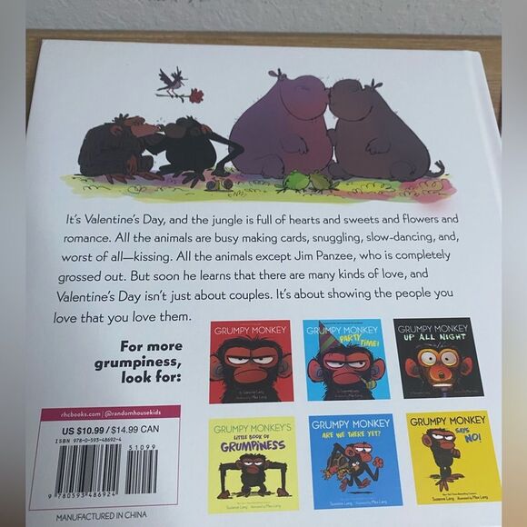 Valentines Day Bundle of 2 books Grumpy Monkey Pokémon Books Kids - Picture 4 of 5